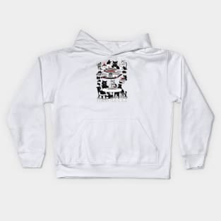 kitten seize the day design Kids Hoodie